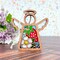 3.5" (H) Strawberry Ornament - Handcrafted in Texas - Mother's Angels® Christmas Angel Wings Figurine